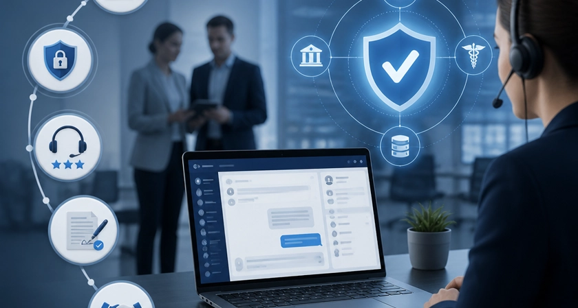 how to buy enterprise live chat software for regulated industries and support teams